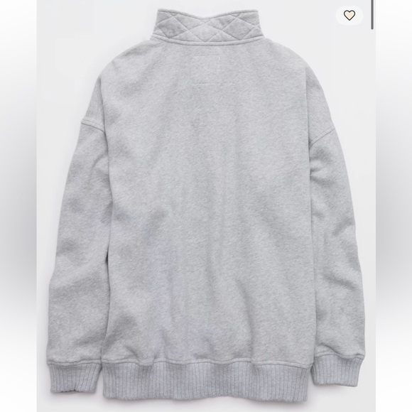 Aerie Oh Snap Sweatshirt Medium Heather Grey - Picture 5 of 5